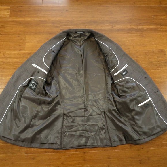 Kenneth Cole Awareness Sport Coat Approx 42R Slim Fit Gray - Picture 6 of 7